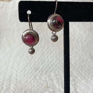 Silpada Garnet silver Earrings